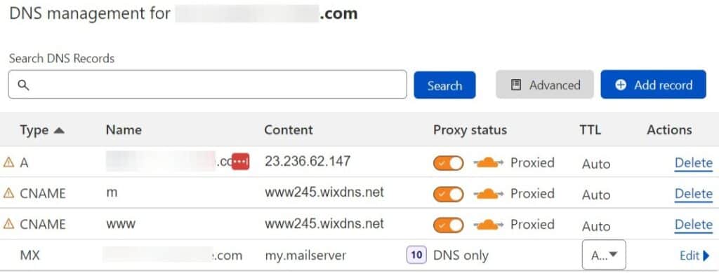 Cloudflare DNS Import